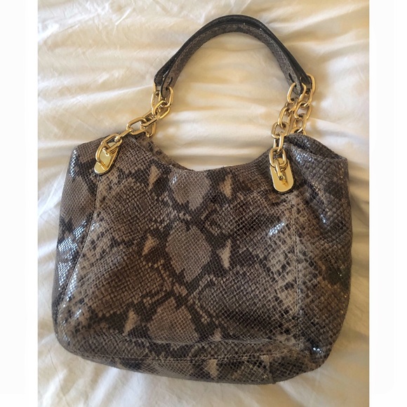 michael kors snakeskin purse